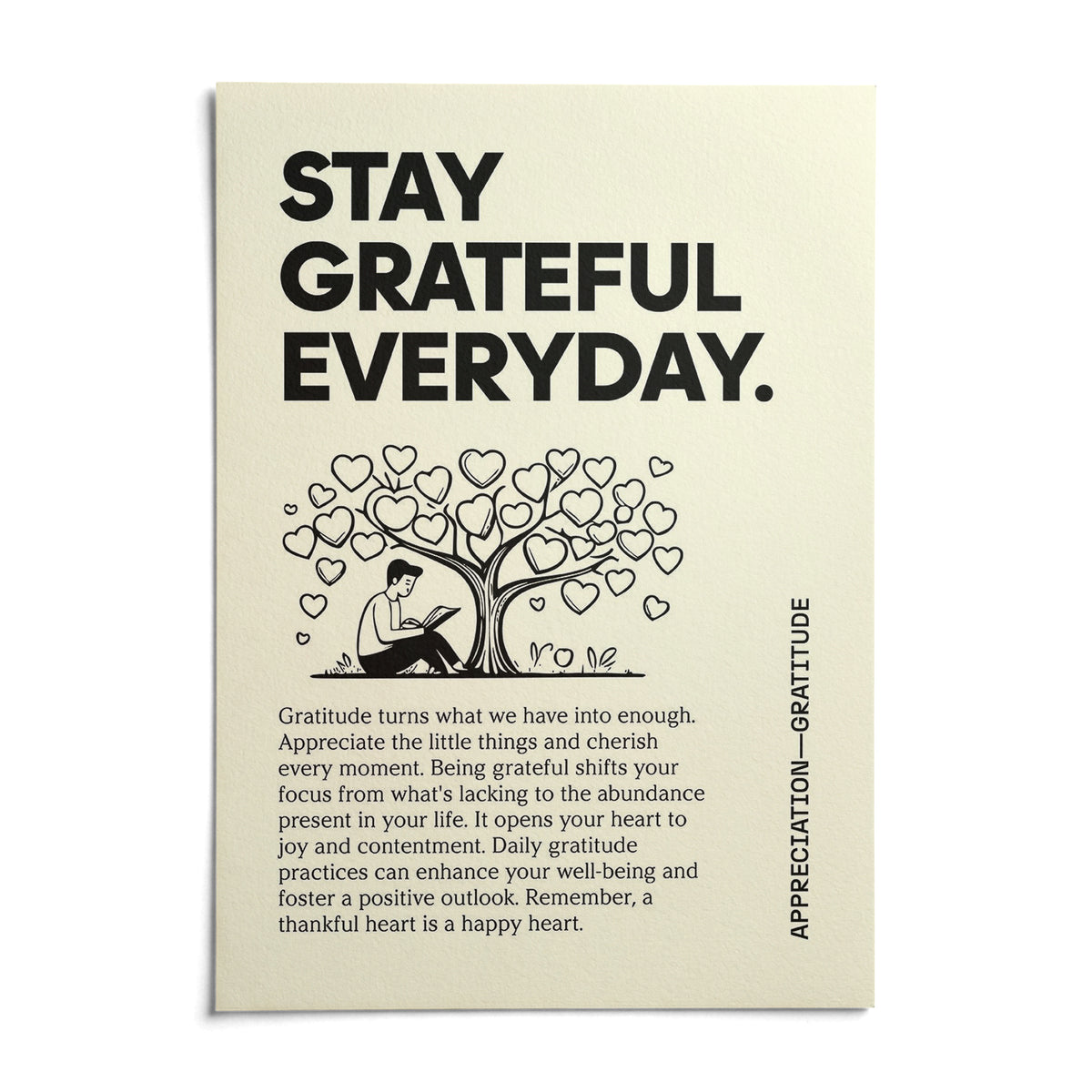 Inspirational Sayings Posters, shown as an unframed paper print on a plain white background
