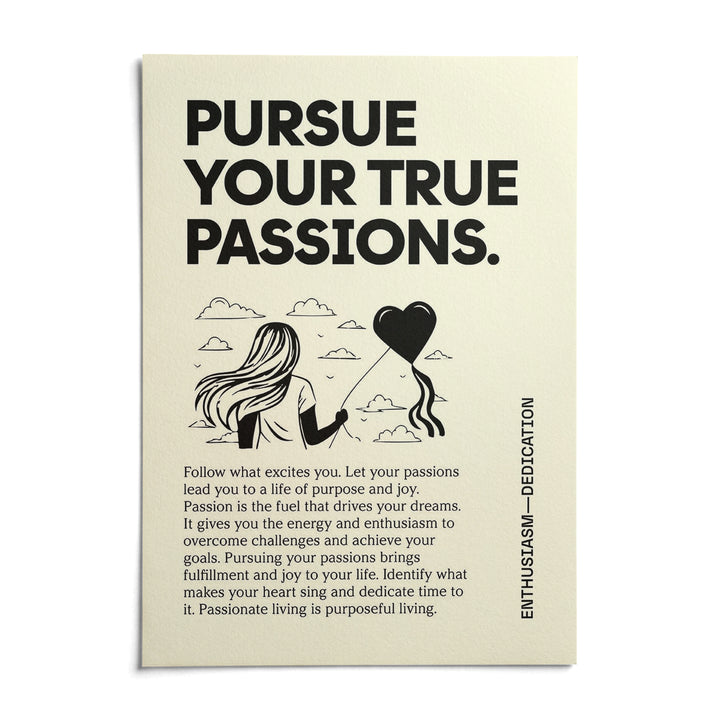 Inspirational Wall Art, shown as an unframed paper print on a plain white background