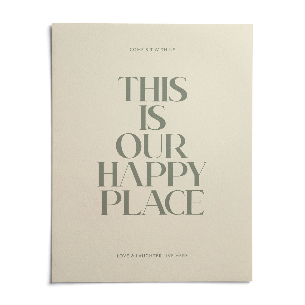 Inspirational Wall Sign, shown as an unframed paper print on a plain white background