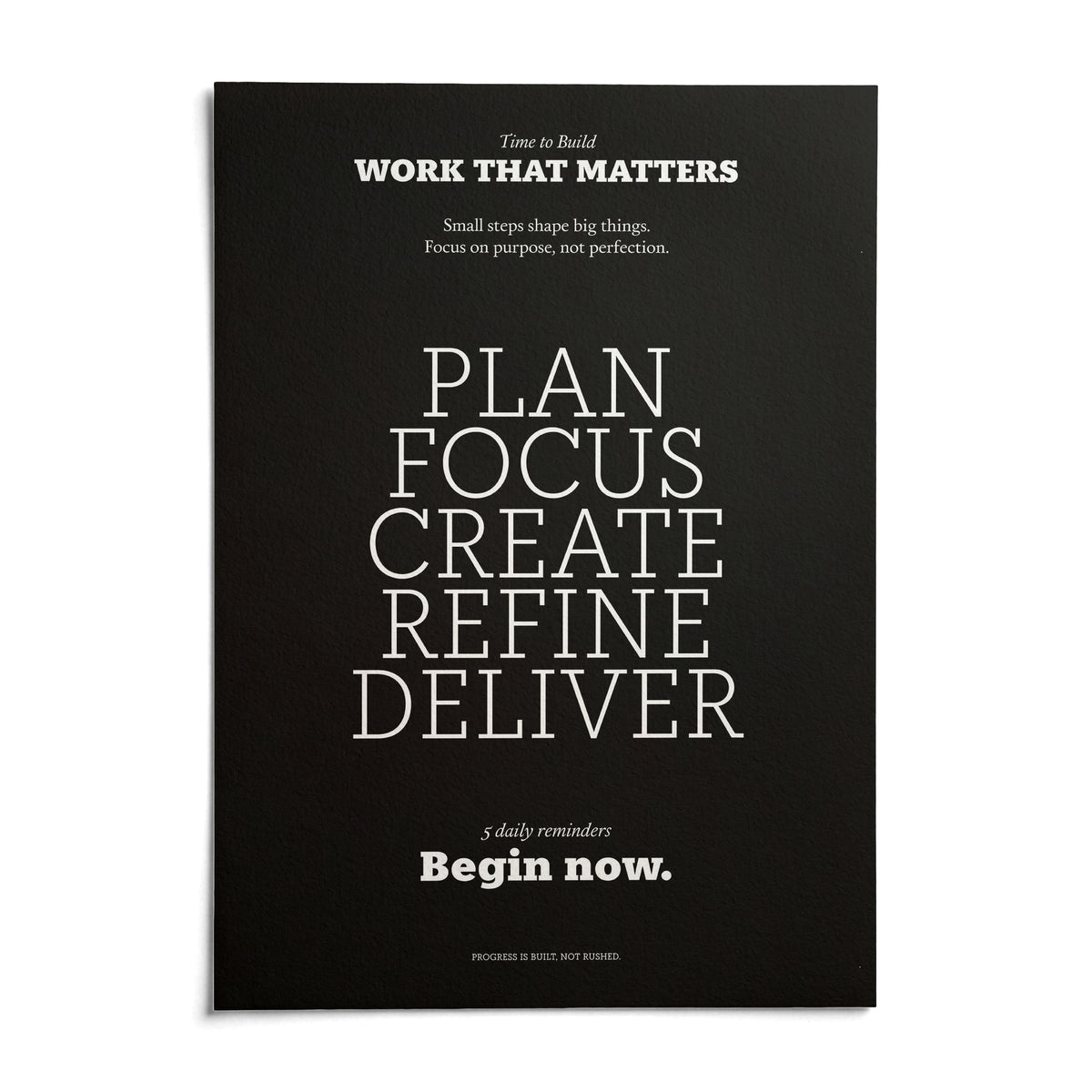 Inspiring Wall Decor, shown as an unframed paper print on a plain white background