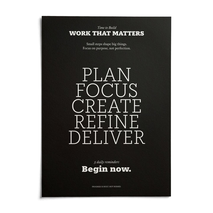 Inspiring Wall Decor, shown as an unframed paper print on a plain white background