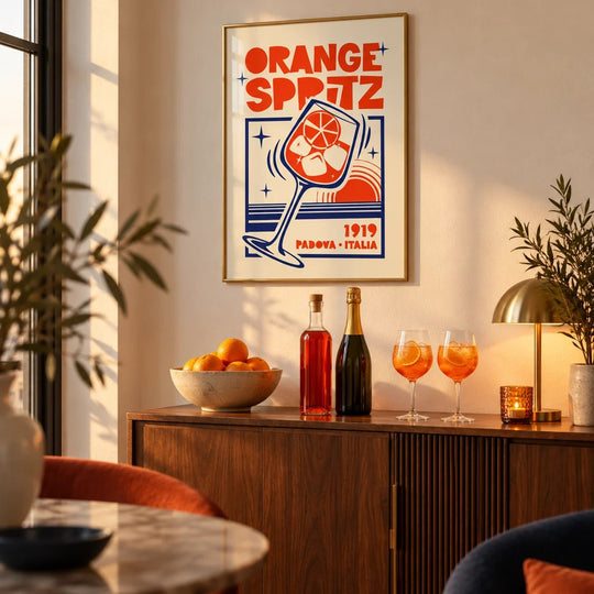 Stampa artistica di cocktail italiani
