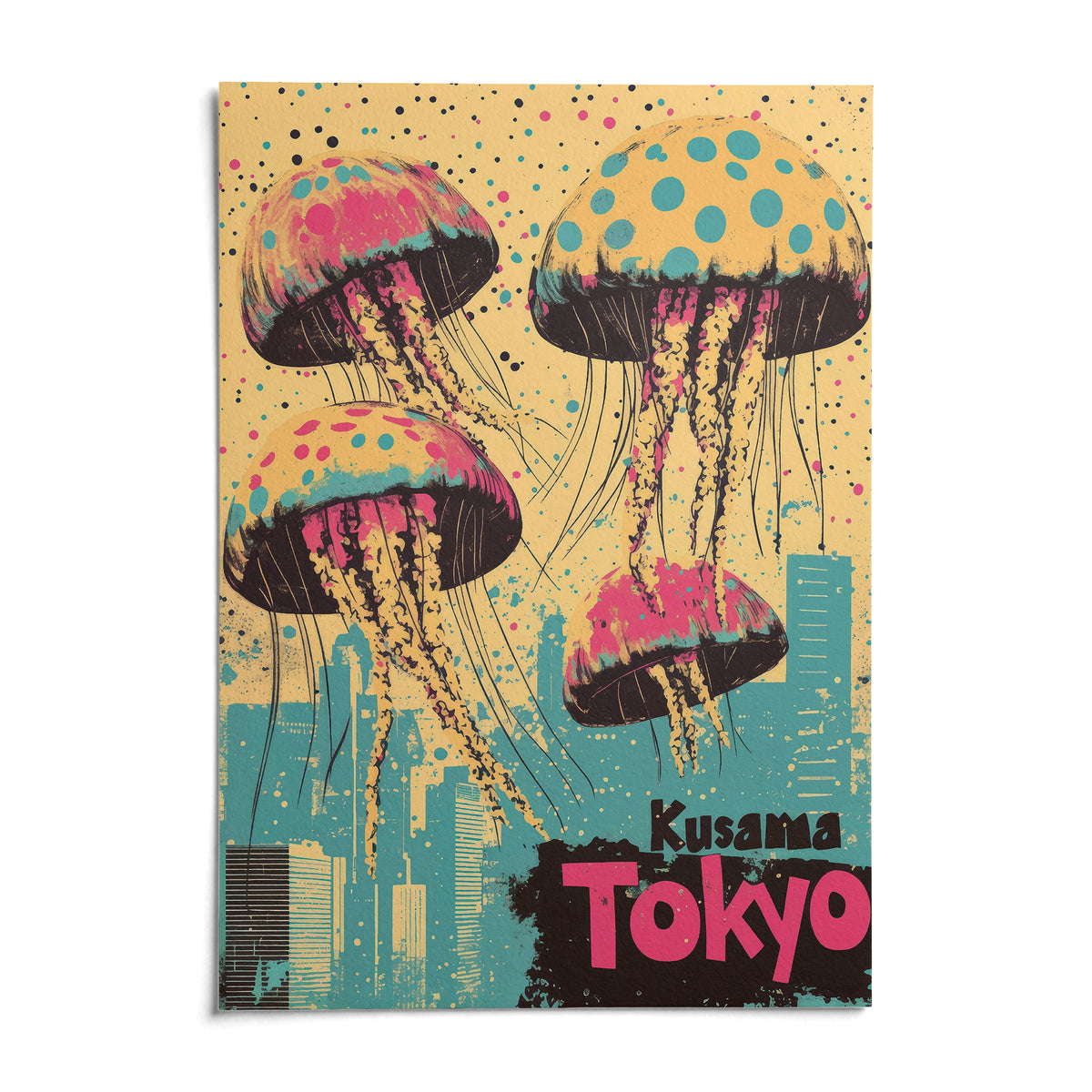 Japan Retro Poster, shown as an unframed paper print on a plain white background