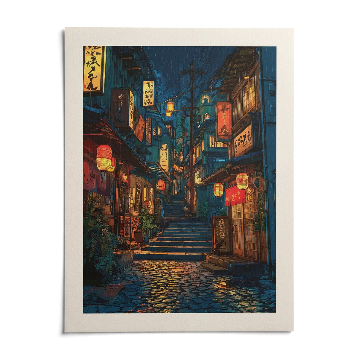 Japanese Drawing, shown as an unframed paper print on a plain white background