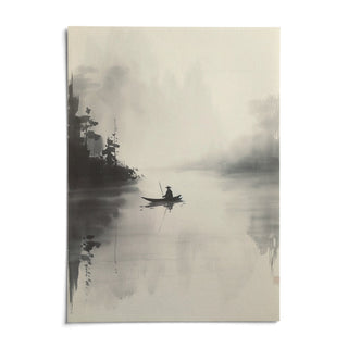 River Stillness as it arrives: an unframed matte paper print