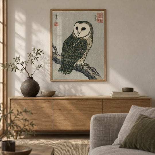 Arte de pared de búho