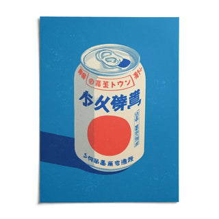 Japanese Soda Print, shown as an unframed paper print on a plain white background