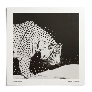 Japanese Tiger Art, shown as an unframed paper print on a plain white background