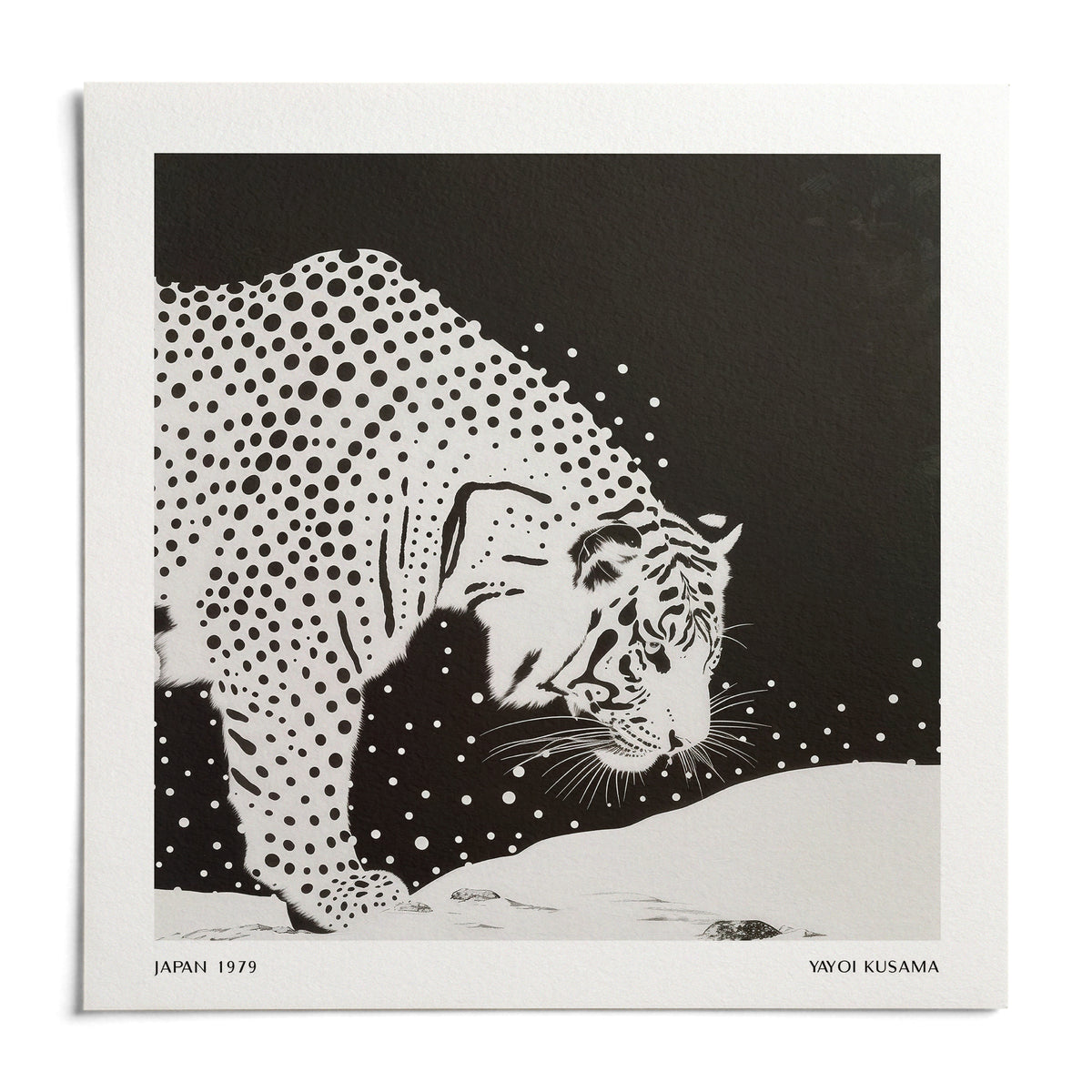 Japanese Tiger Art, shown as an unframed paper print on a plain white background