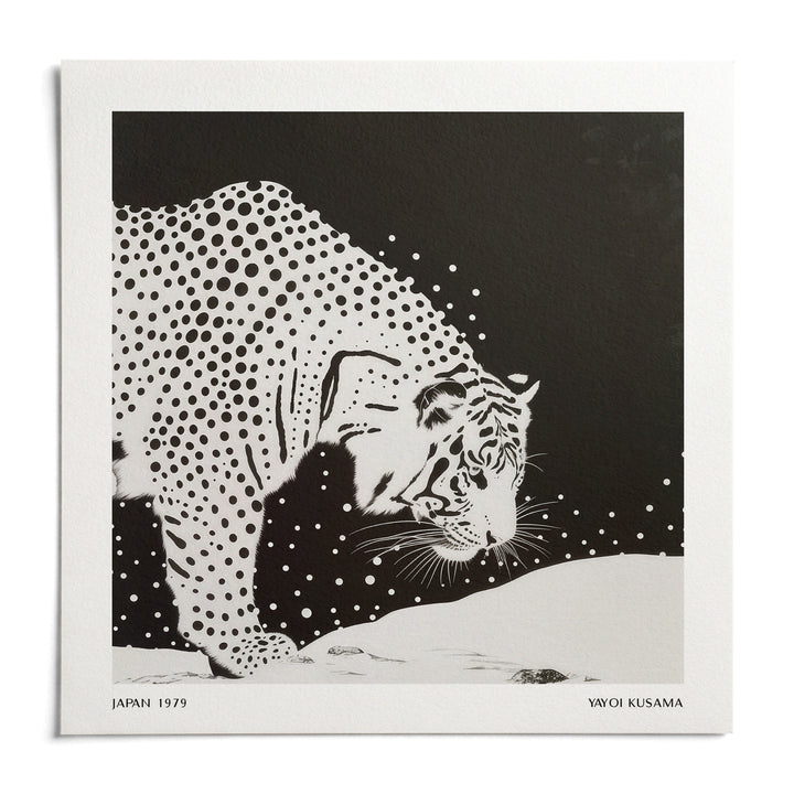 Japanese Tiger Art, shown as an unframed paper print on a plain white background