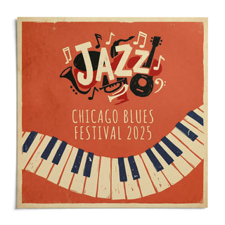 Jazz Art Print, shown as an unframed paper print on a plain white background