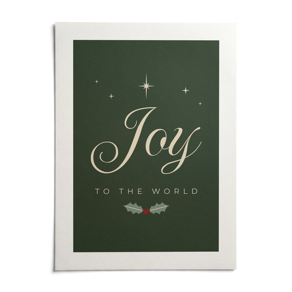 Joy to the World Print, shown as an unframed paper print on a plain white background