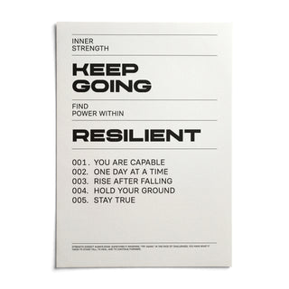 Keep Going Poster, shown as an unframed paper print on a plain white background