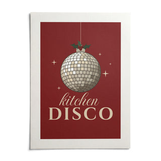 Kitchen Disco Print, shown as an unframed paper print on a plain white background