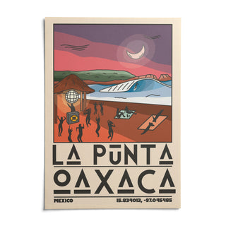 La Punta Oaxaca Wall Art, shown as an unframed paper print on a plain white background