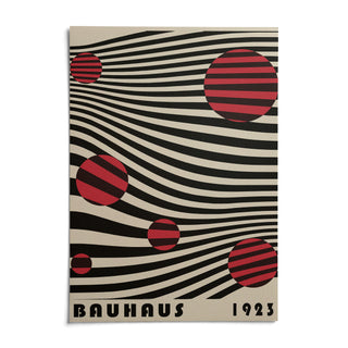 Large Bauhaus Wall Art, shown as an unframed paper print on a plain white background