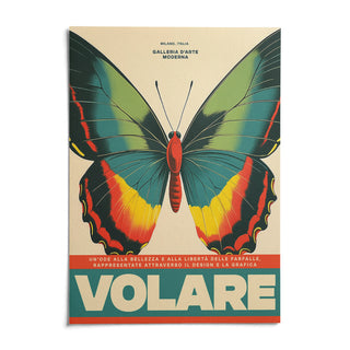 Large Butterfly Wall Art, shown as an unframed paper print on a plain white background