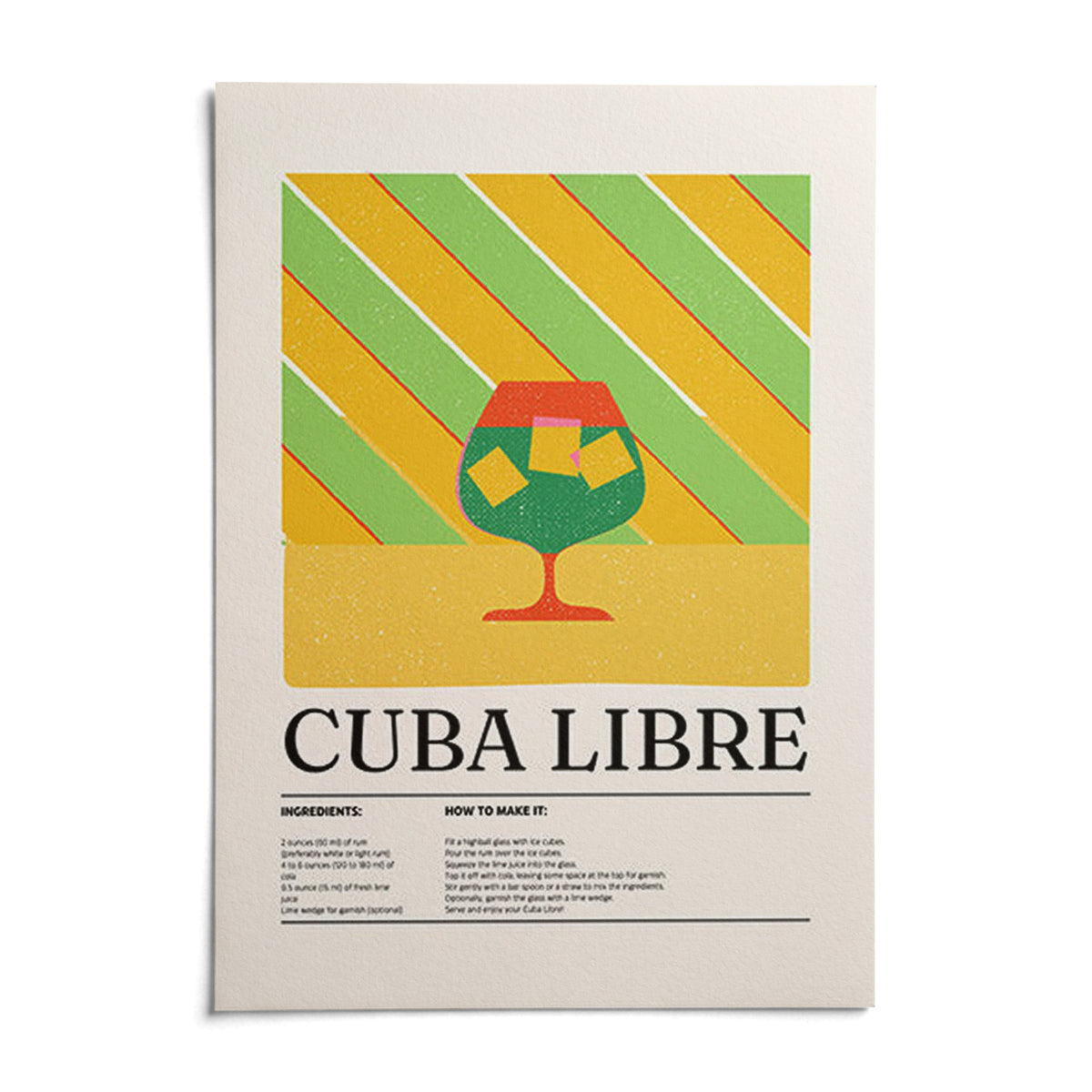 Large Colorful Wall Art, shown as an unframed paper print on a plain white background