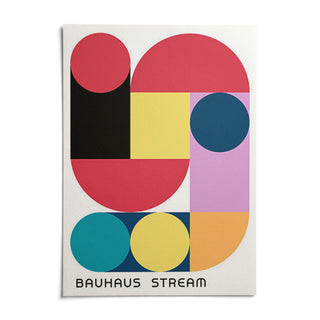 Large Colourful Wall Art, shown as an unframed paper print on a plain white background