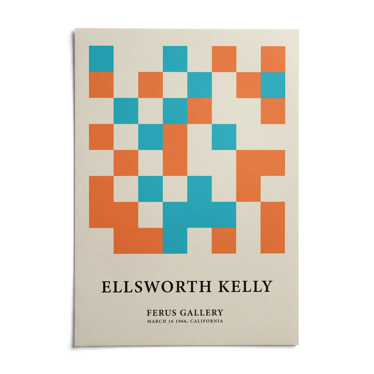 Large Geometric Wall Art, shown as an unframed paper print on a plain white background