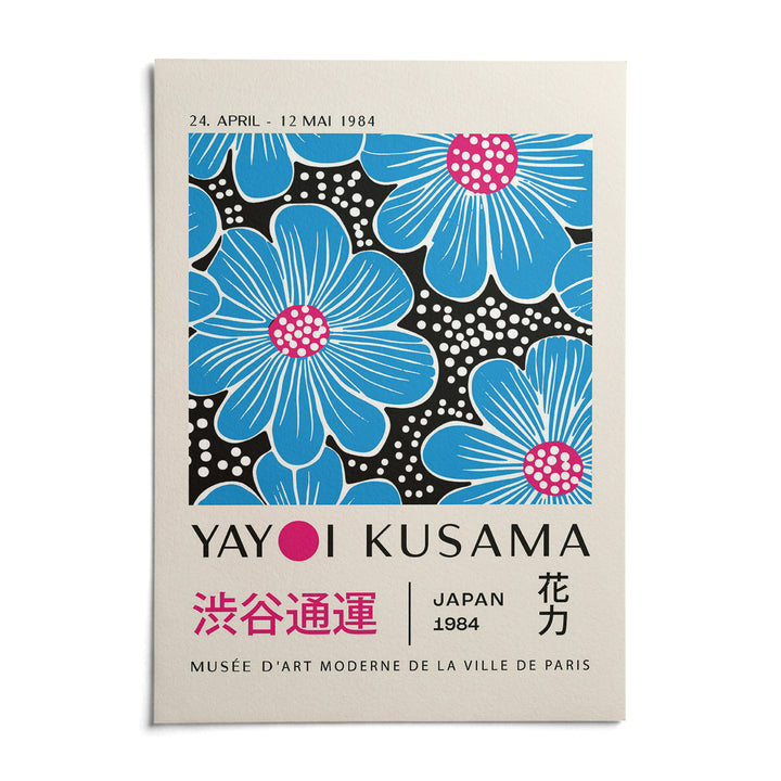 Large Modern Floral Wall Art, shown as an unframed paper print on a plain white background