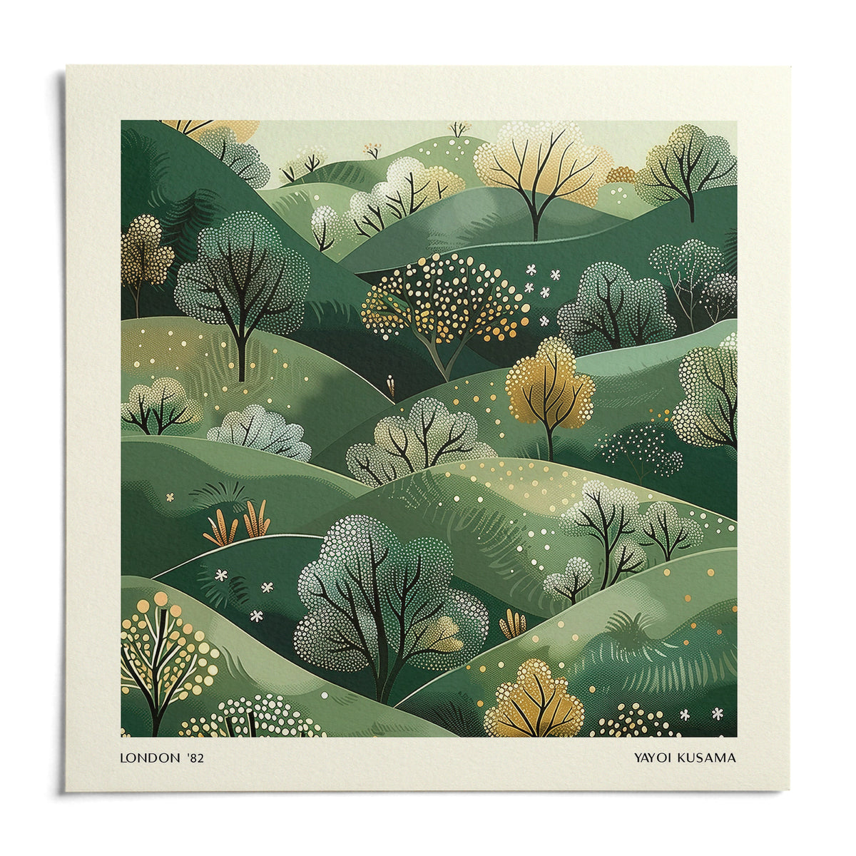 Large Nature Wall Art, shown as an unframed paper print on a plain white background
