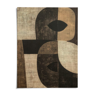 Large Owl Wall Art, shown as an unframed paper print on a plain white background