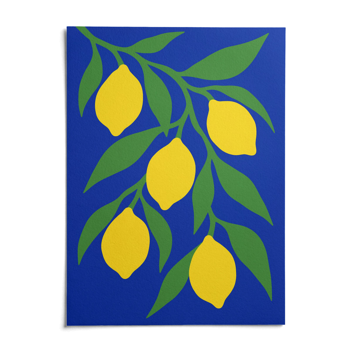 Lemon Tree Print, shown as an unframed paper print on a plain white background