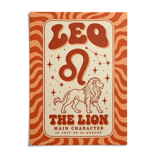 Leo Poster, shown as an unframed paper print on a plain white background