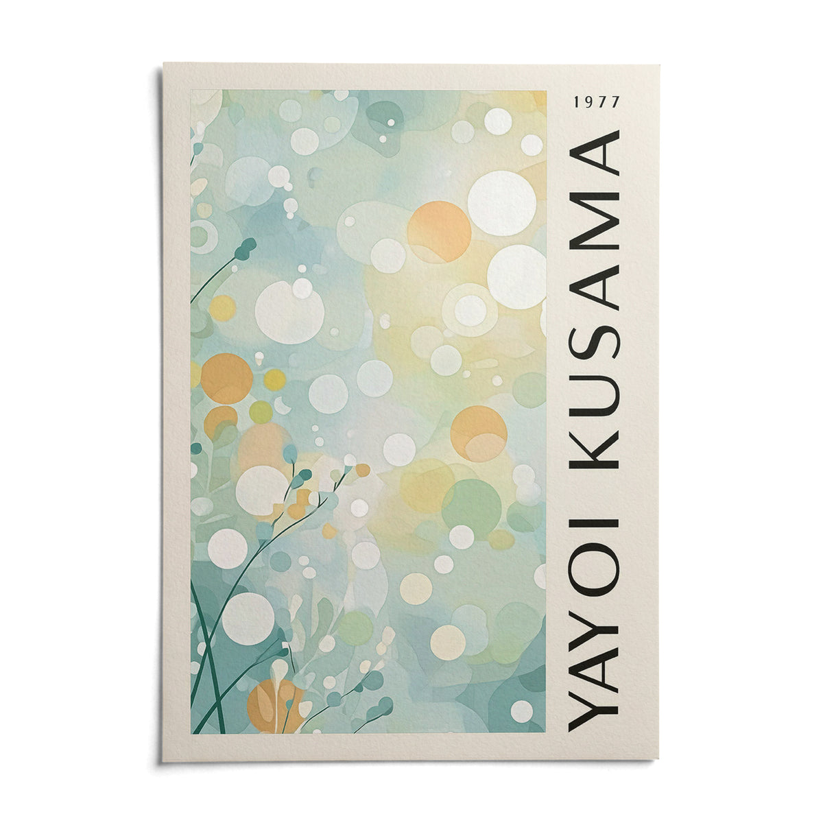 Light Blue Wall Decor, shown as an unframed paper print on a plain white background