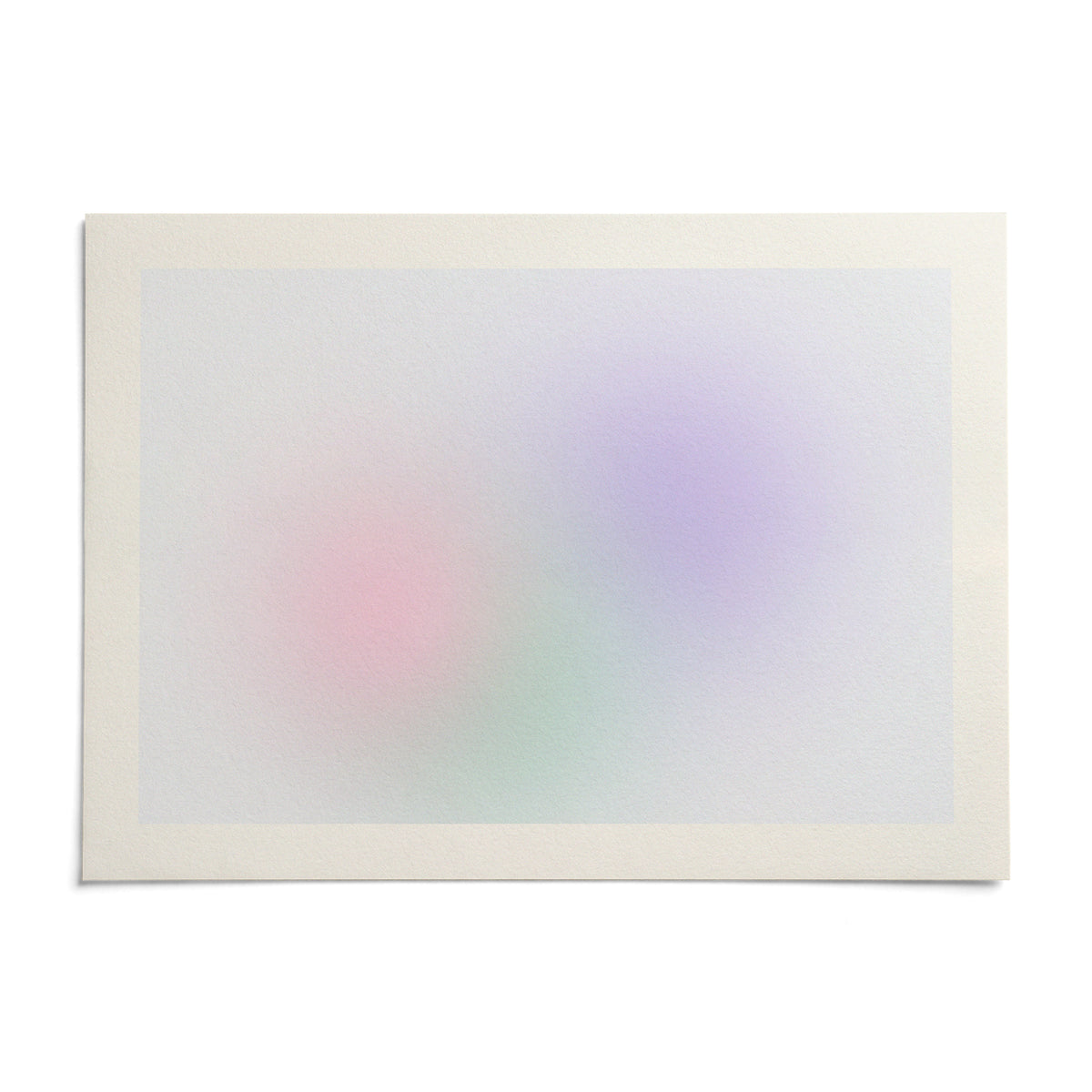 Lilac and Mint Print, shown as an unframed paper print on a plain white background