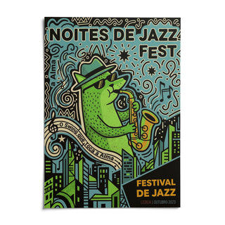 Lisbon Jazz Poster, shown as an unframed paper print on a plain white background