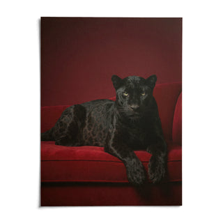Luxury Panther Art, shown as an unframed paper print on a plain white background