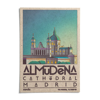 Madrid Poster, shown as an unframed paper print on a plain white background