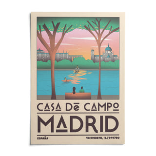 Madrid Wall Art, shown as an unframed paper print on a plain white background