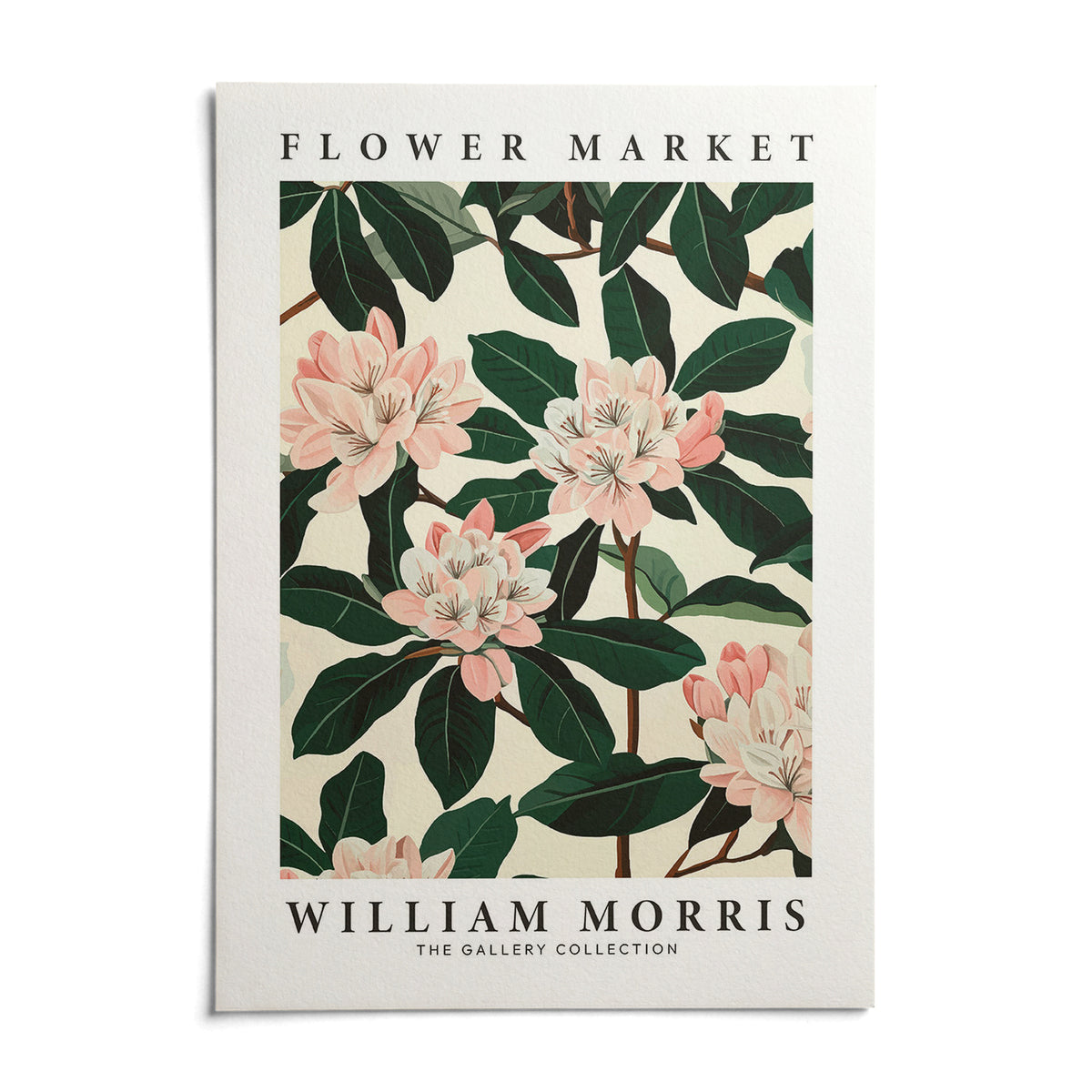 Magnolia Wall Art, shown as an unframed paper print on a plain white background