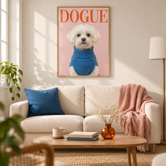 Maltese Portrait Print