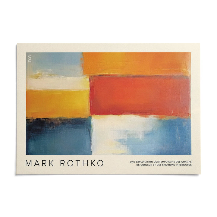 Mark Rothko Art, shown as an unframed paper print on a plain white background