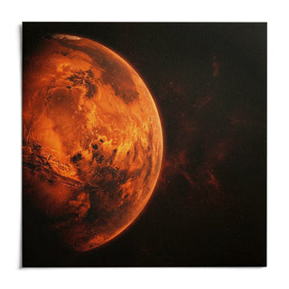 Mars Wall Art, shown as an unframed paper print on a plain white background