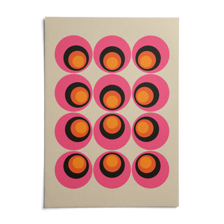 Maximalist Wall Art, shown as an unframed paper print on a plain white background