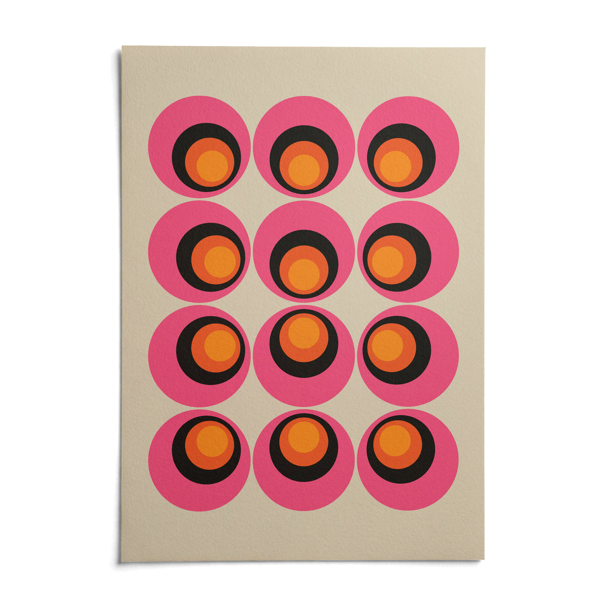 Maximalist Wall Art, shown as an unframed paper print on a plain white background