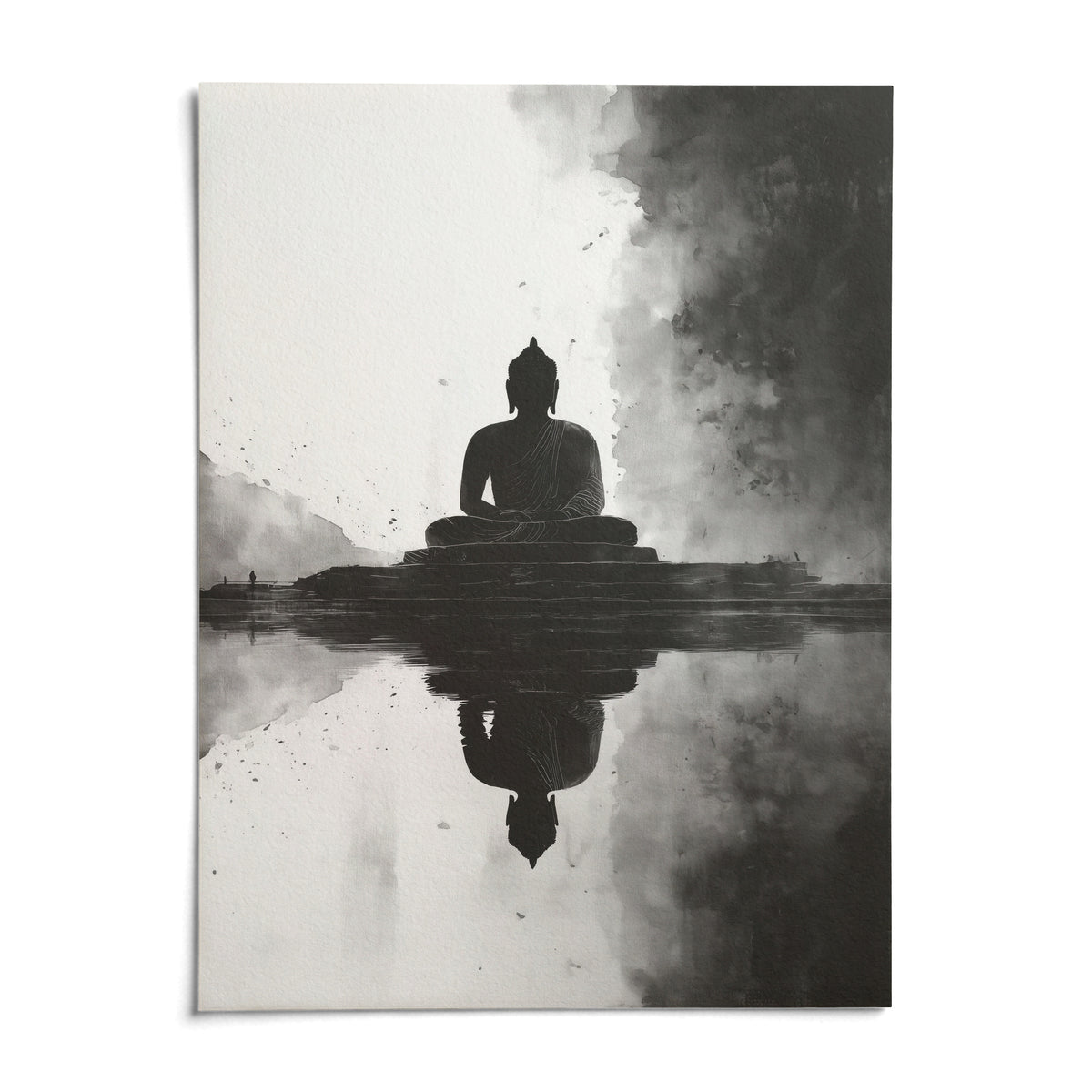 Meditation Art Print, shown as an unframed paper print on a plain white background