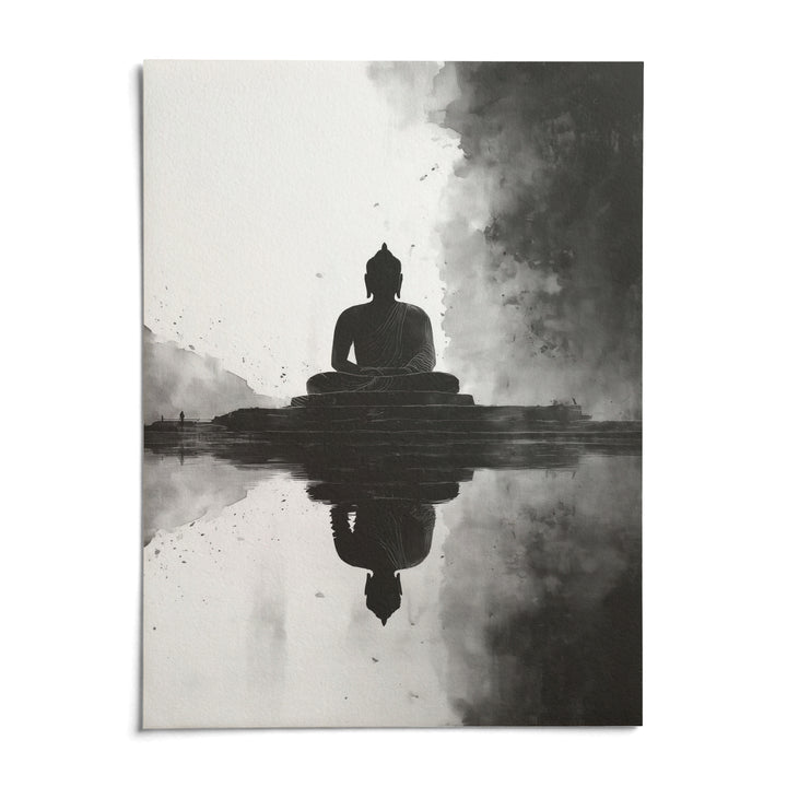Meditation Art Print, shown as an unframed paper print on a plain white background