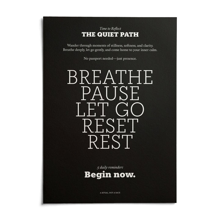 Meditation Wall Art, shown as an unframed paper print on a plain white background
