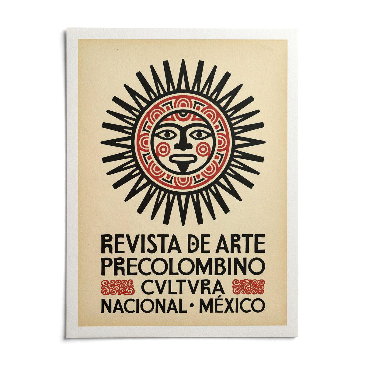 Mexican Art Print, shown as an unframed paper print on a plain white background