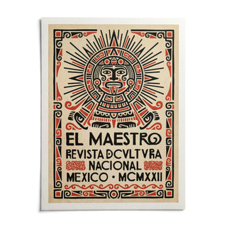 Mexican Culture Poster, shown as an unframed paper print on a plain white background