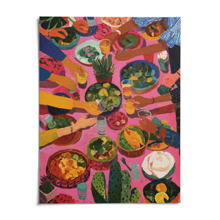 Mexican Decor, shown as an unframed paper print on a plain white background