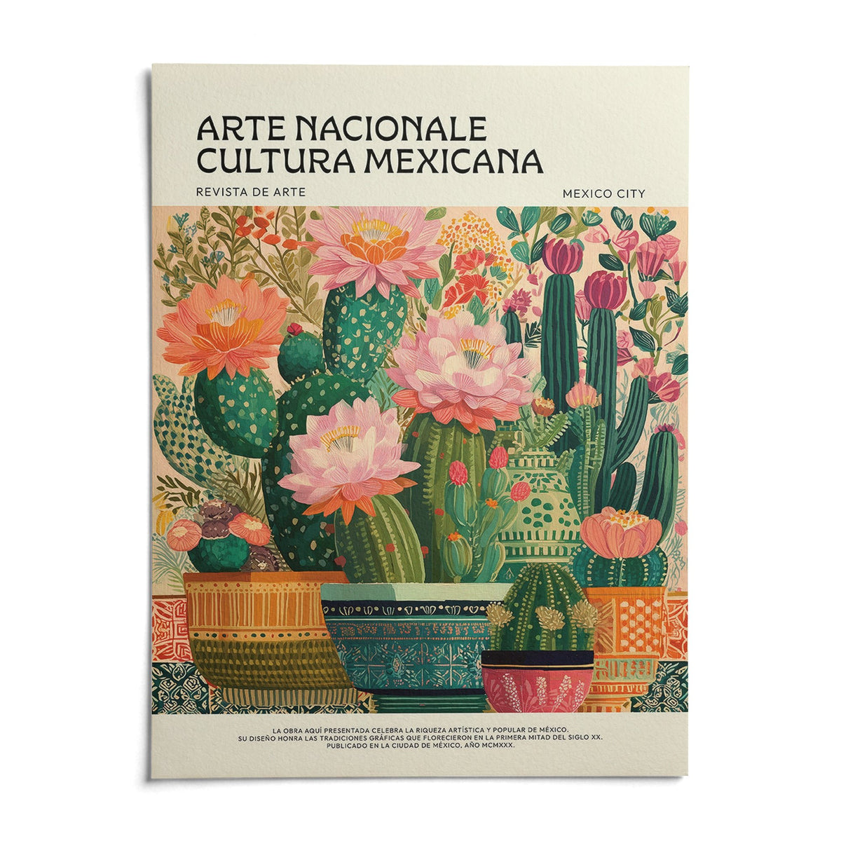 Mexican Room Decor, shown as an unframed paper print on a plain white background