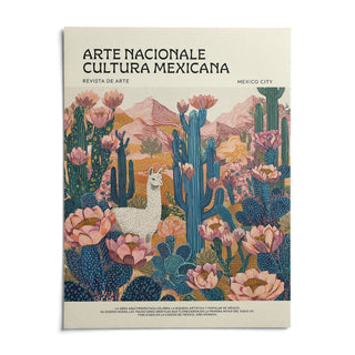 Mexican Wall Decor, shown as an unframed paper print on a plain white background