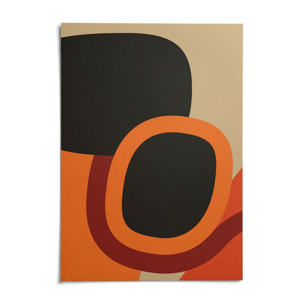 Mid Century Art, shown as an unframed paper print on a plain white background